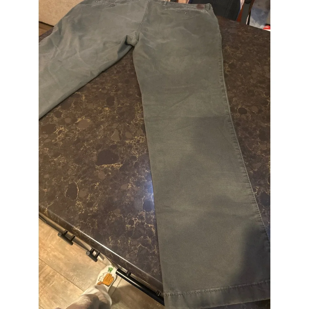 Brax Feel Good Style Everest Mens Olive Green Chino Pants 40/32 Straight Leg